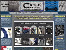 Tablet Screenshot of cablefactory.com